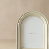 Double Arched White Photo Frames