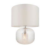 Wilma Clear Glass Lamp & Shade