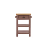 Farmhouse oak top butchers block painted in clay