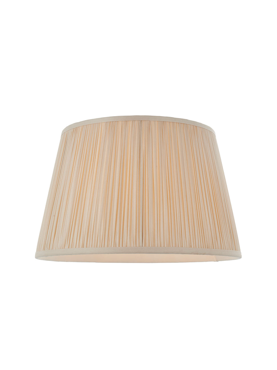 pleated fabric, oyster colour lampshade