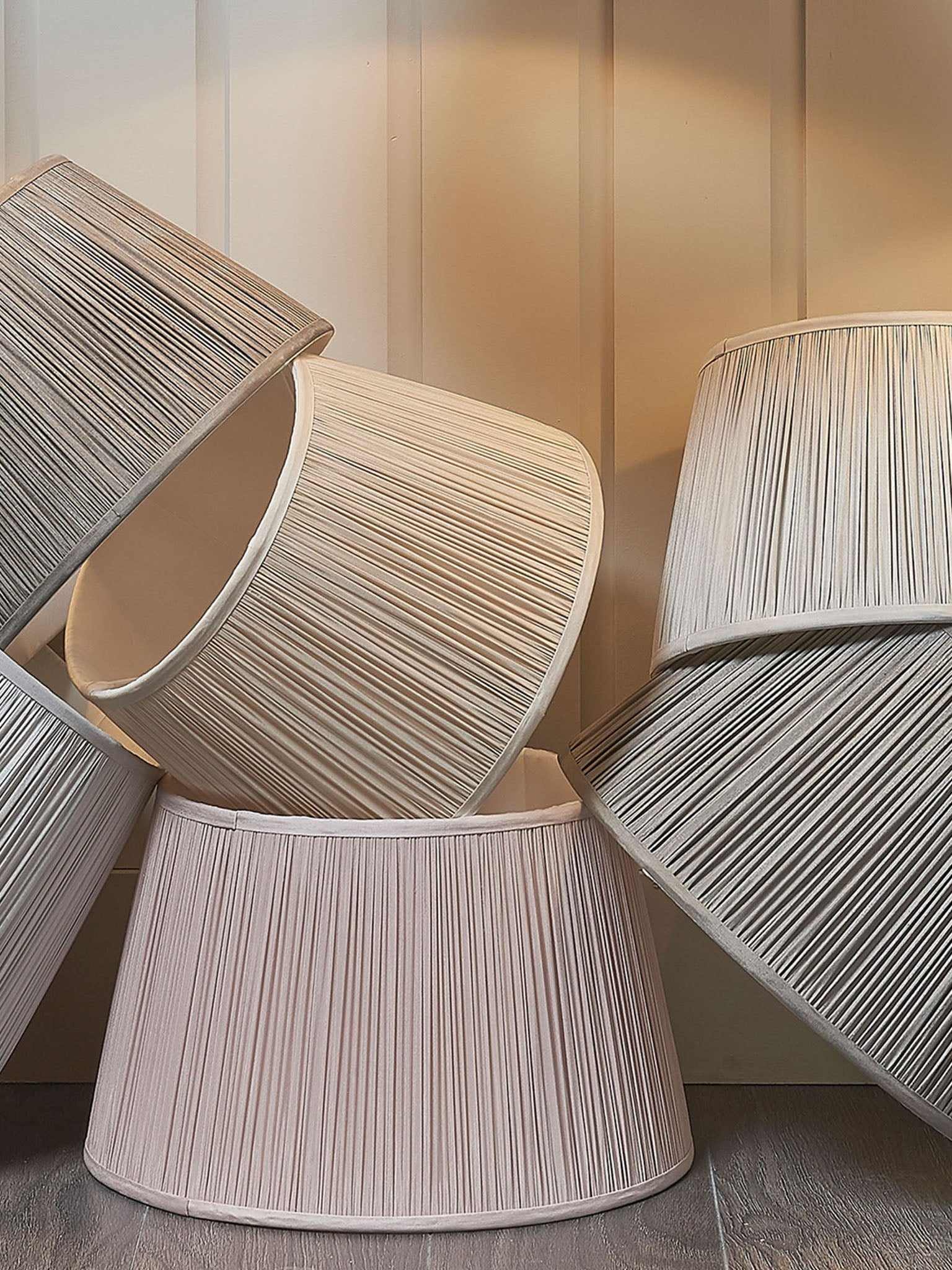 pleated fabric lampshade