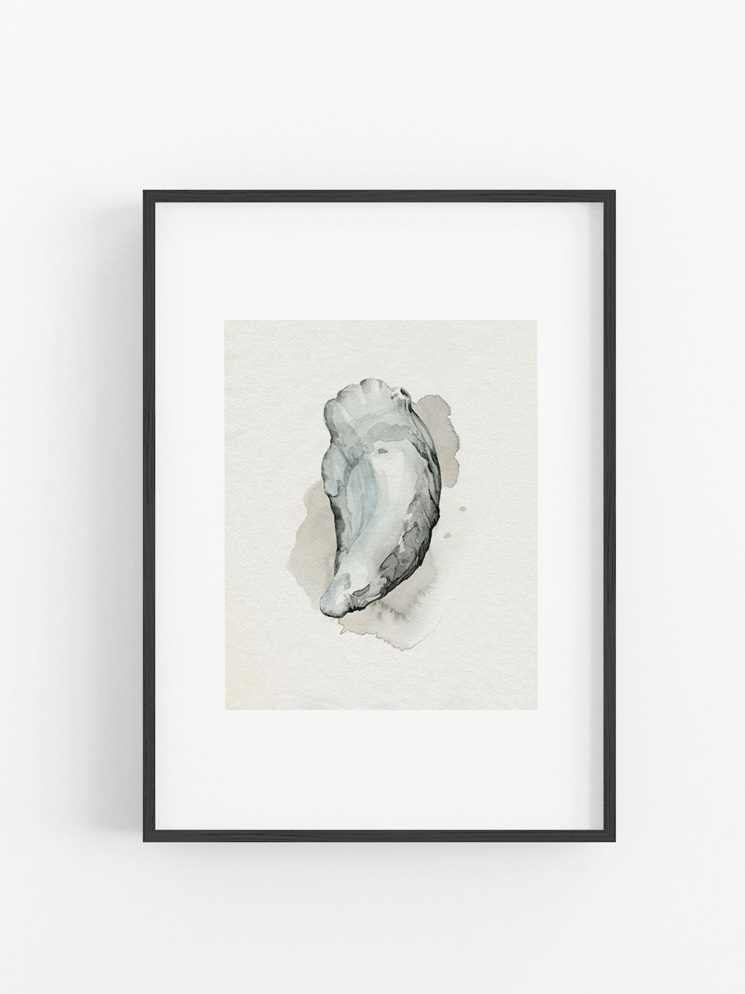 oyster watercolour art print