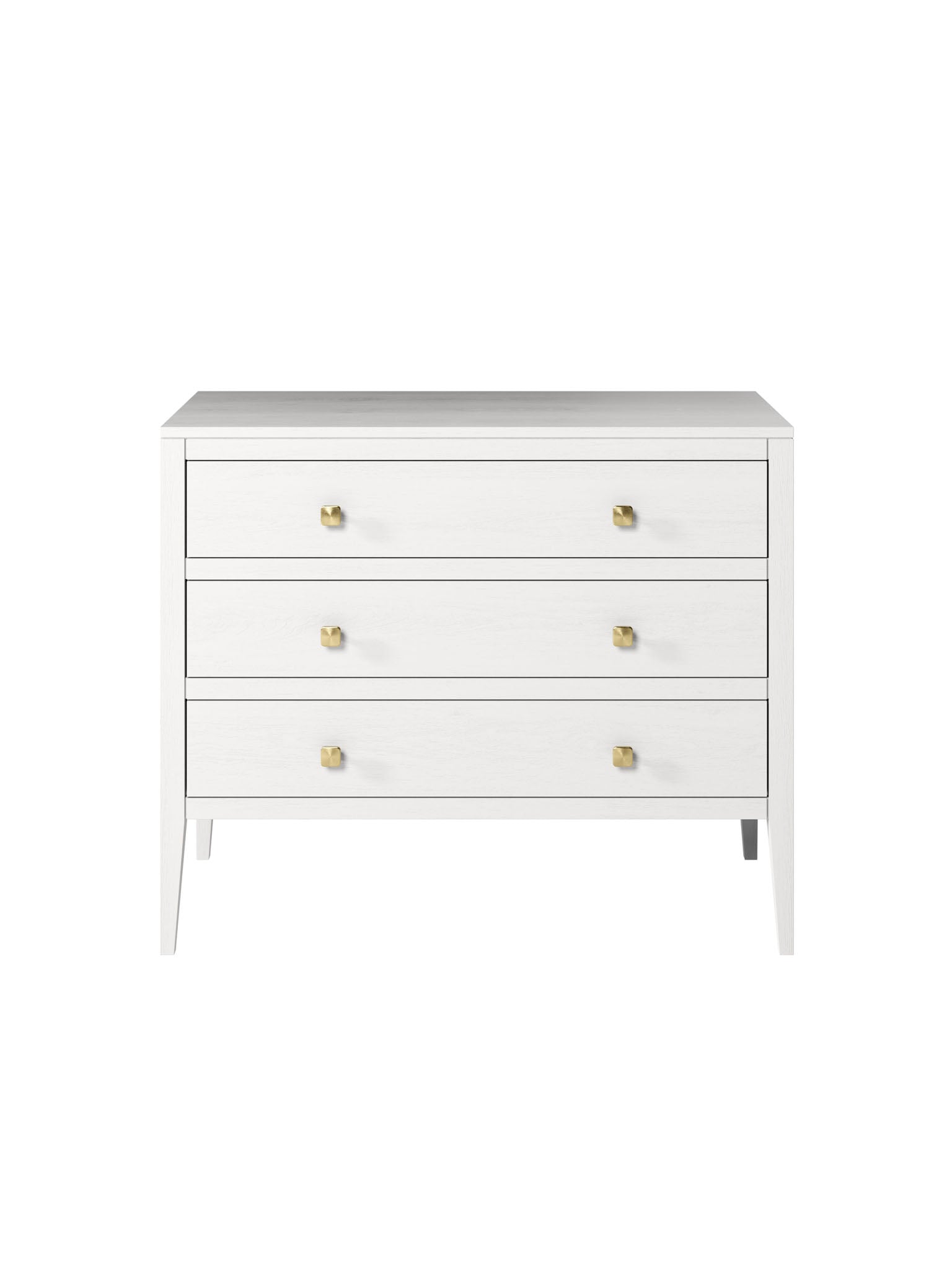 White 3 Drawer Chest of Drawers