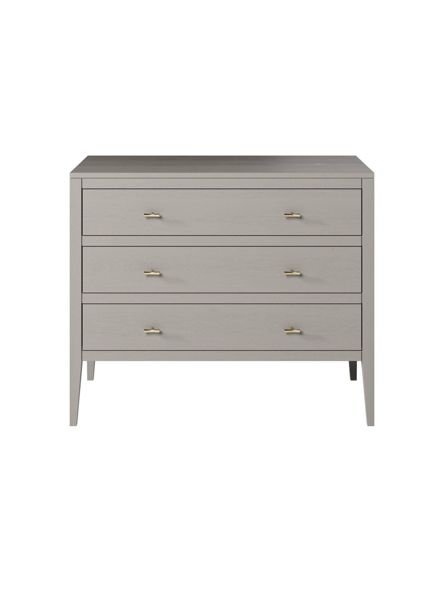 Grey 3 Drawer Chest of Drawers