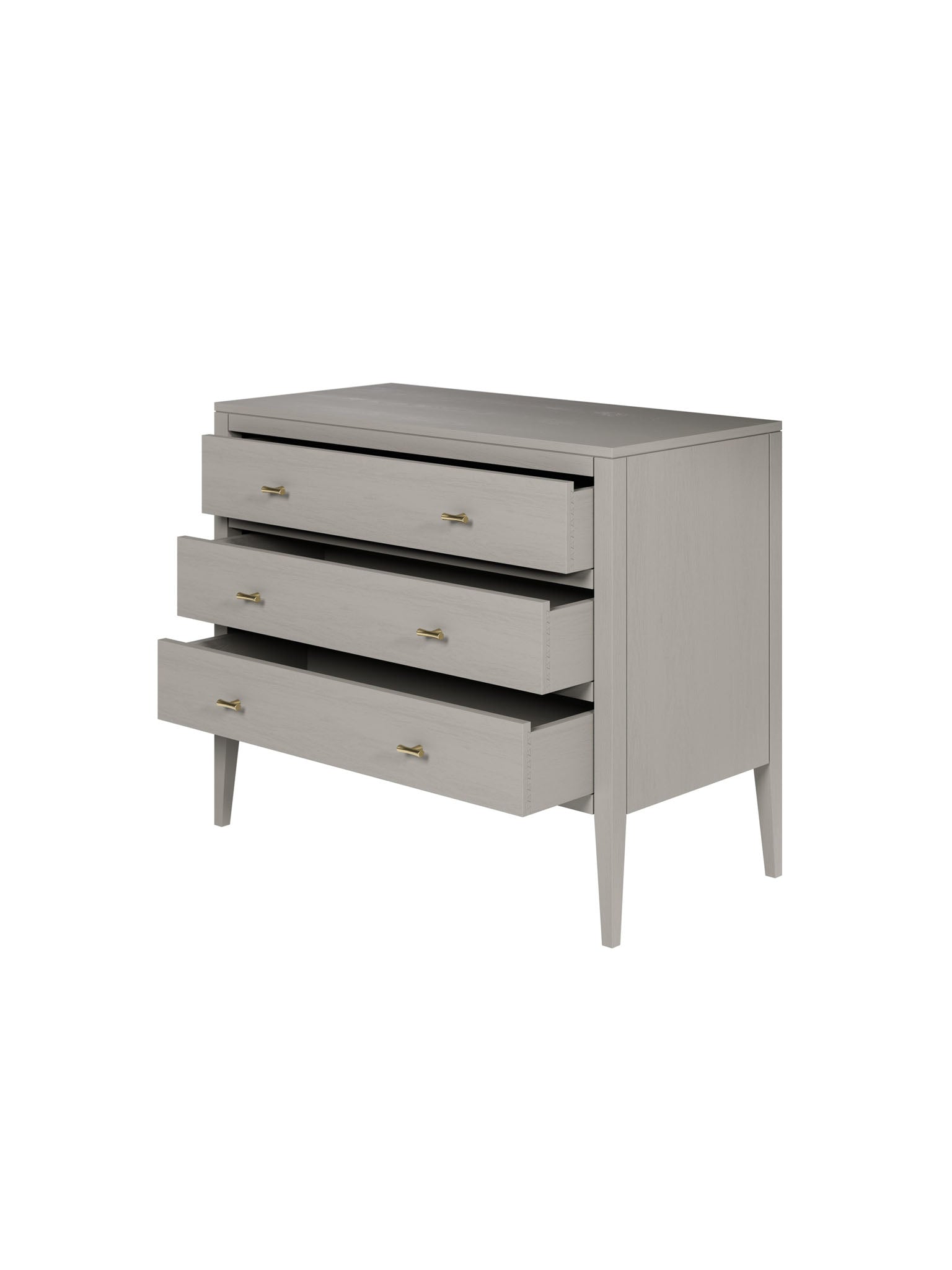 Grey 3 Drawer Chest of Drawers