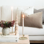 Taupe Tapered Dinner Candle
