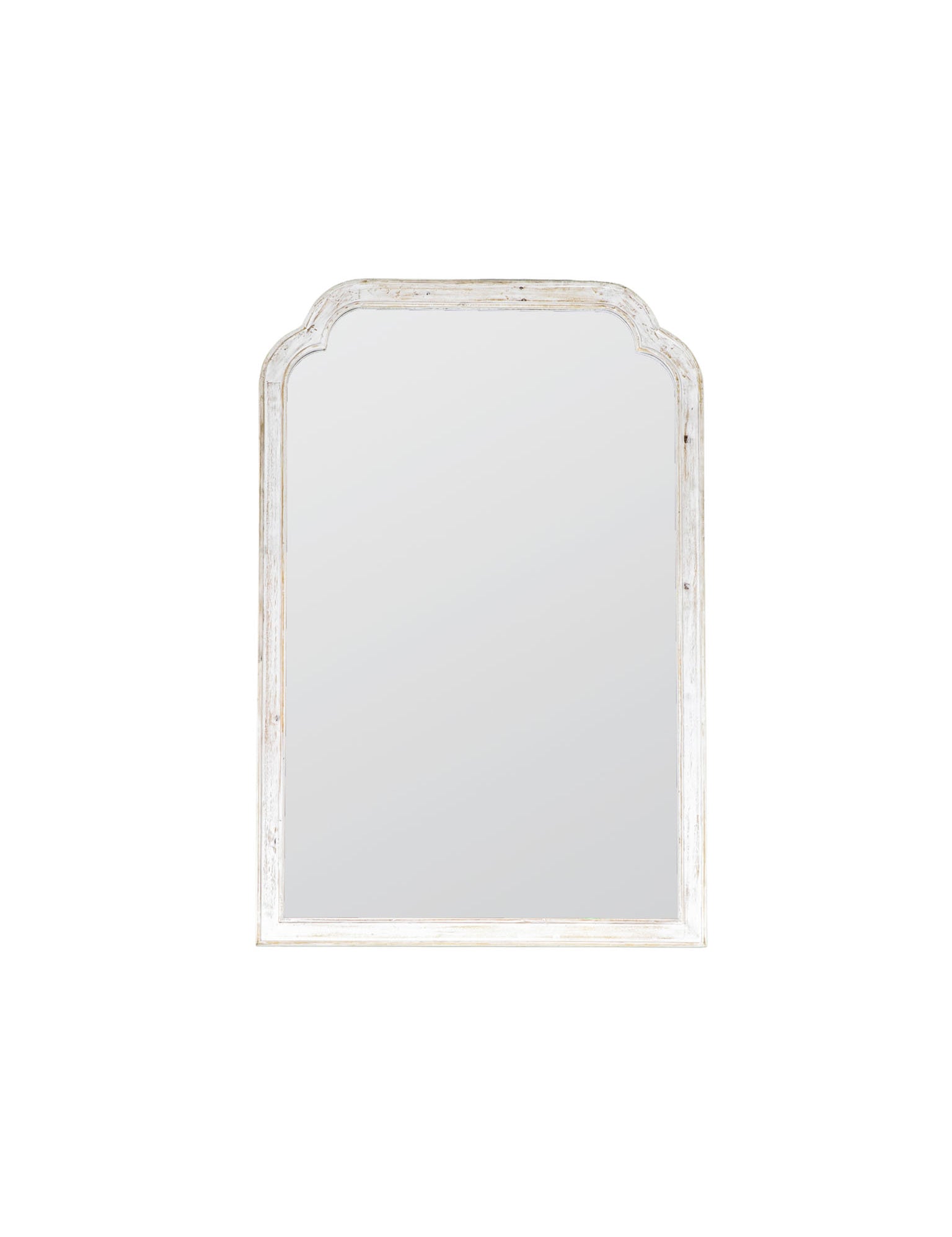 white distressed mirror
