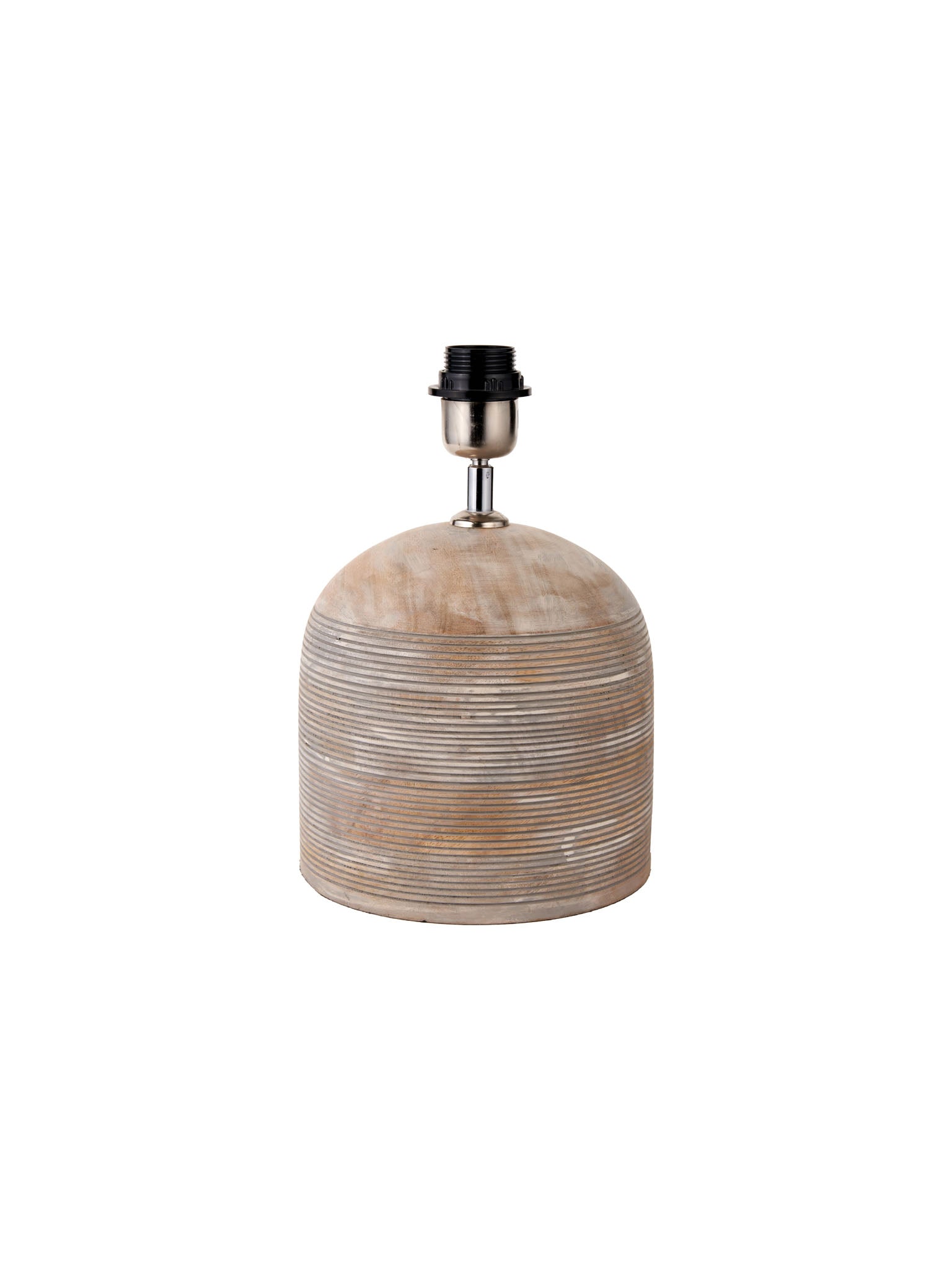 Jannu Wooden Grooved Table Lamp