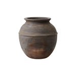 brown rustic vase