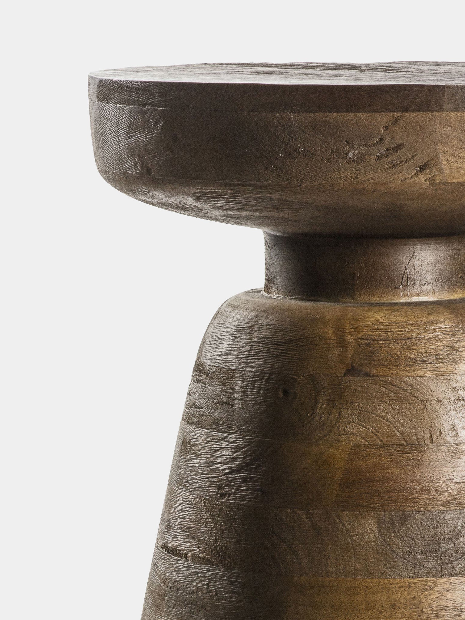 Milston Brown Drum Side Table Hudson Home