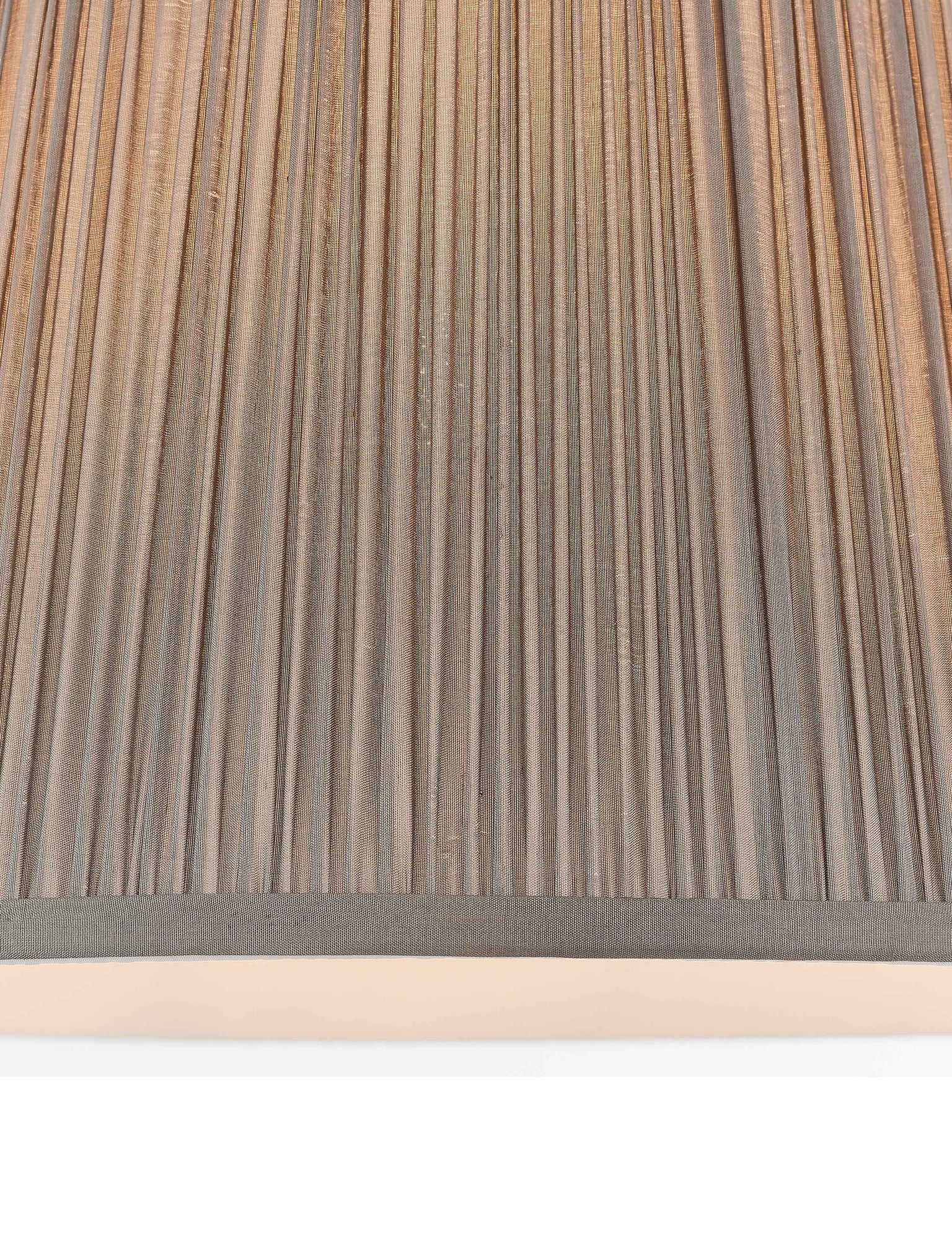 grey fabric pleated lampshade