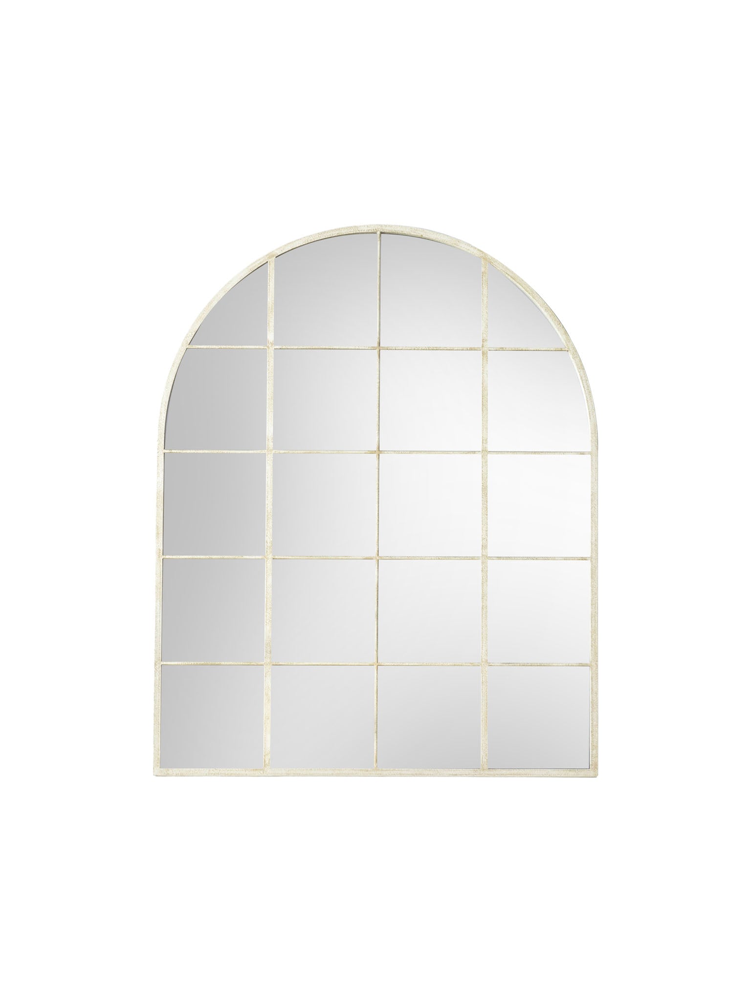 white arch window mirror