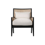 black and rattan chair 