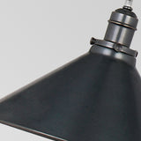 old bronze cone pendant light