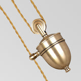 Avignon Aged Brass Rise and Fall Pendant