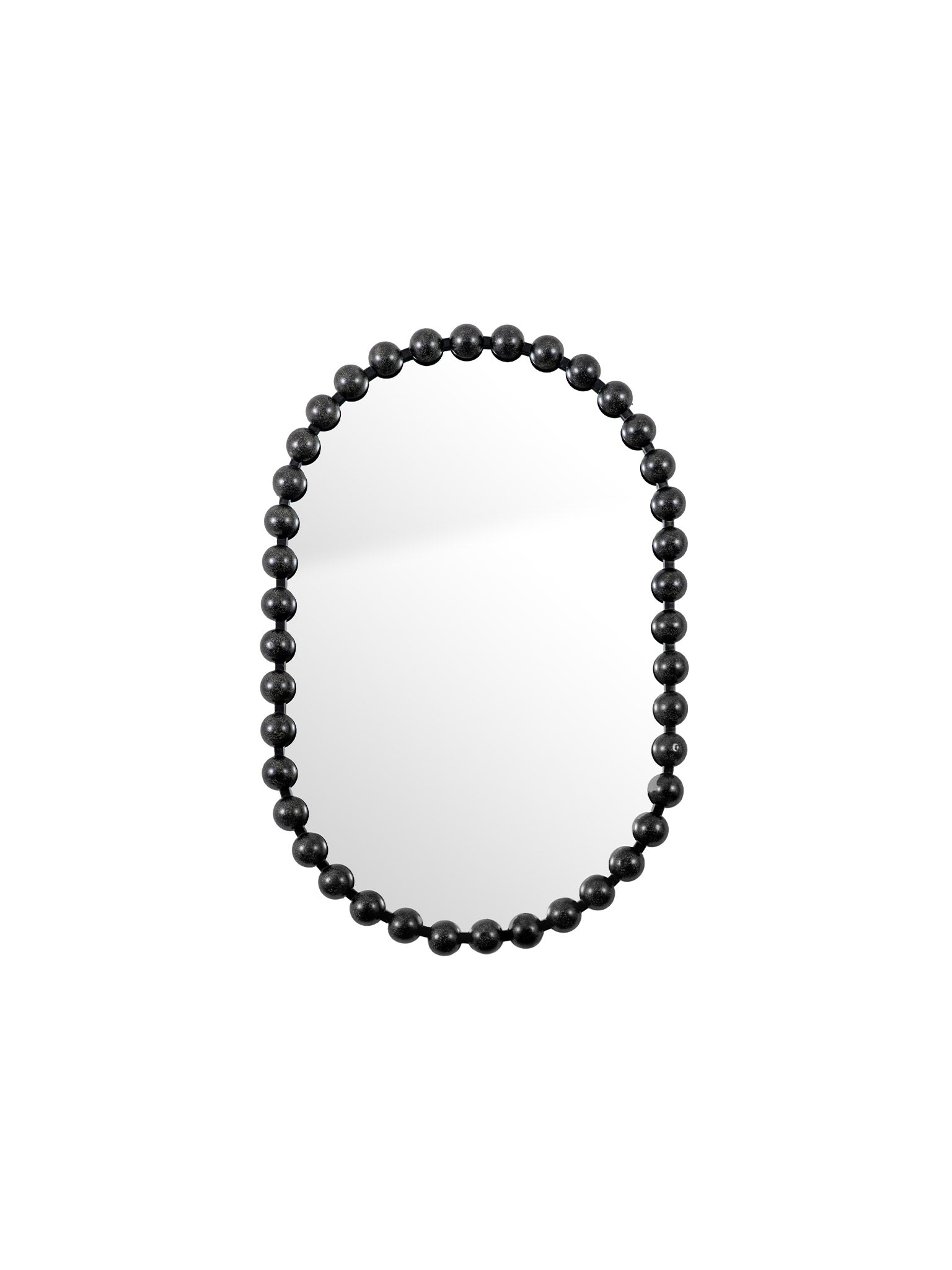 Black Bobble Oblong Mirror