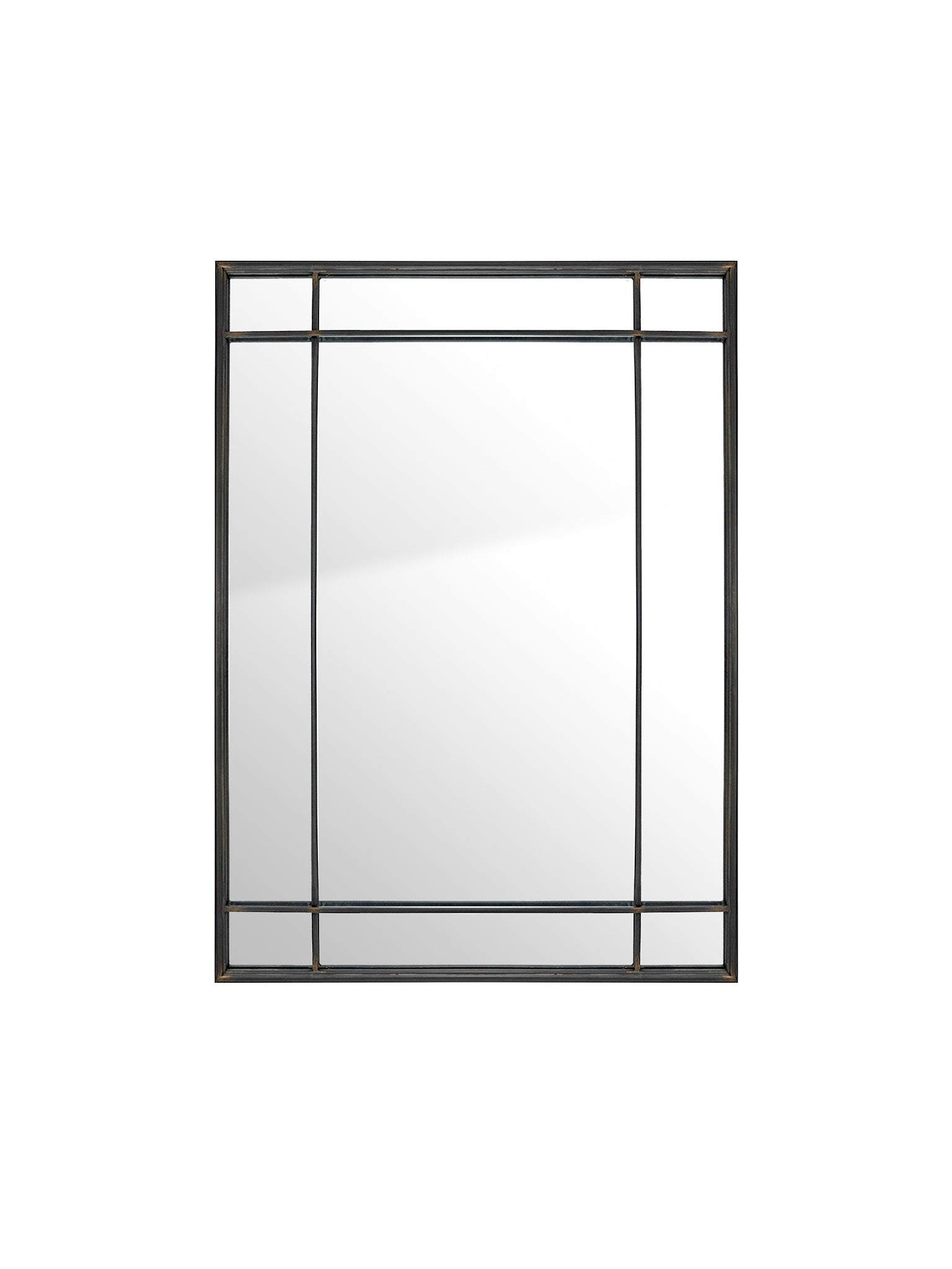 black grid mirror