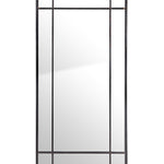 black grid leaner mirror