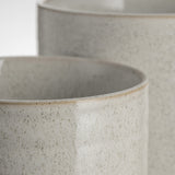 Ceramic Cylinder Pots - Taupe