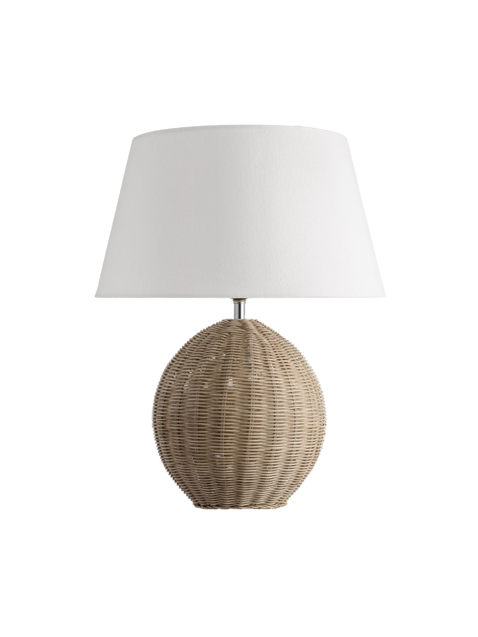 rattan table lamps with white shade 