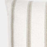 Modina Flax Stripe Lumbar Cushion Cover