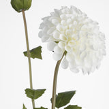 faux white dahlia stems