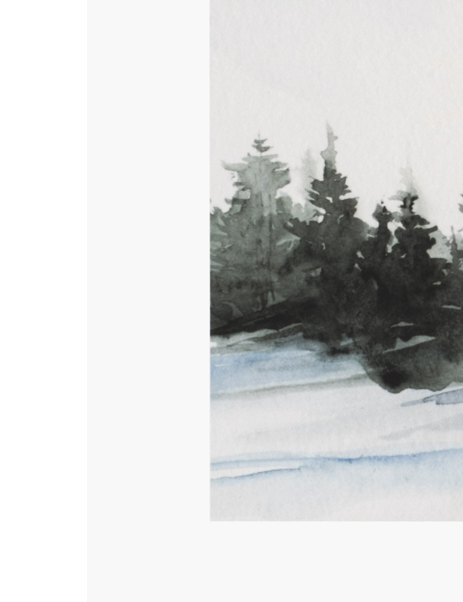Evergreens in the Distance I Art Print