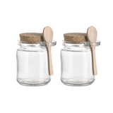 Glass Jars with Spoon