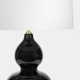 Gourd Black Gloss Lamp