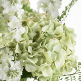 Green Hydrangea & White Lilac Arrangement