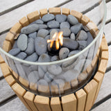 Timber Fire Lantern - Cylinder