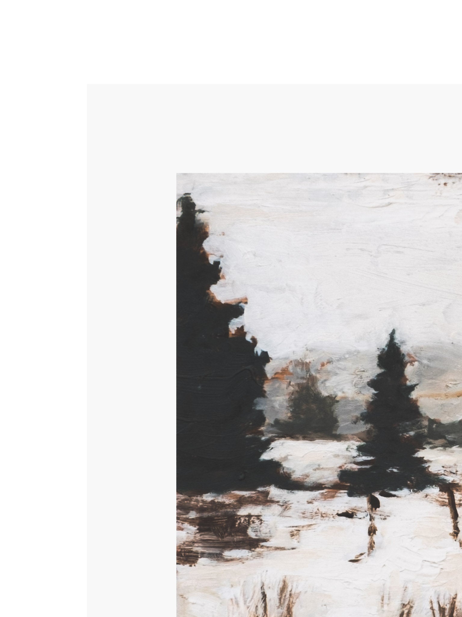 Melting Snow Art Print