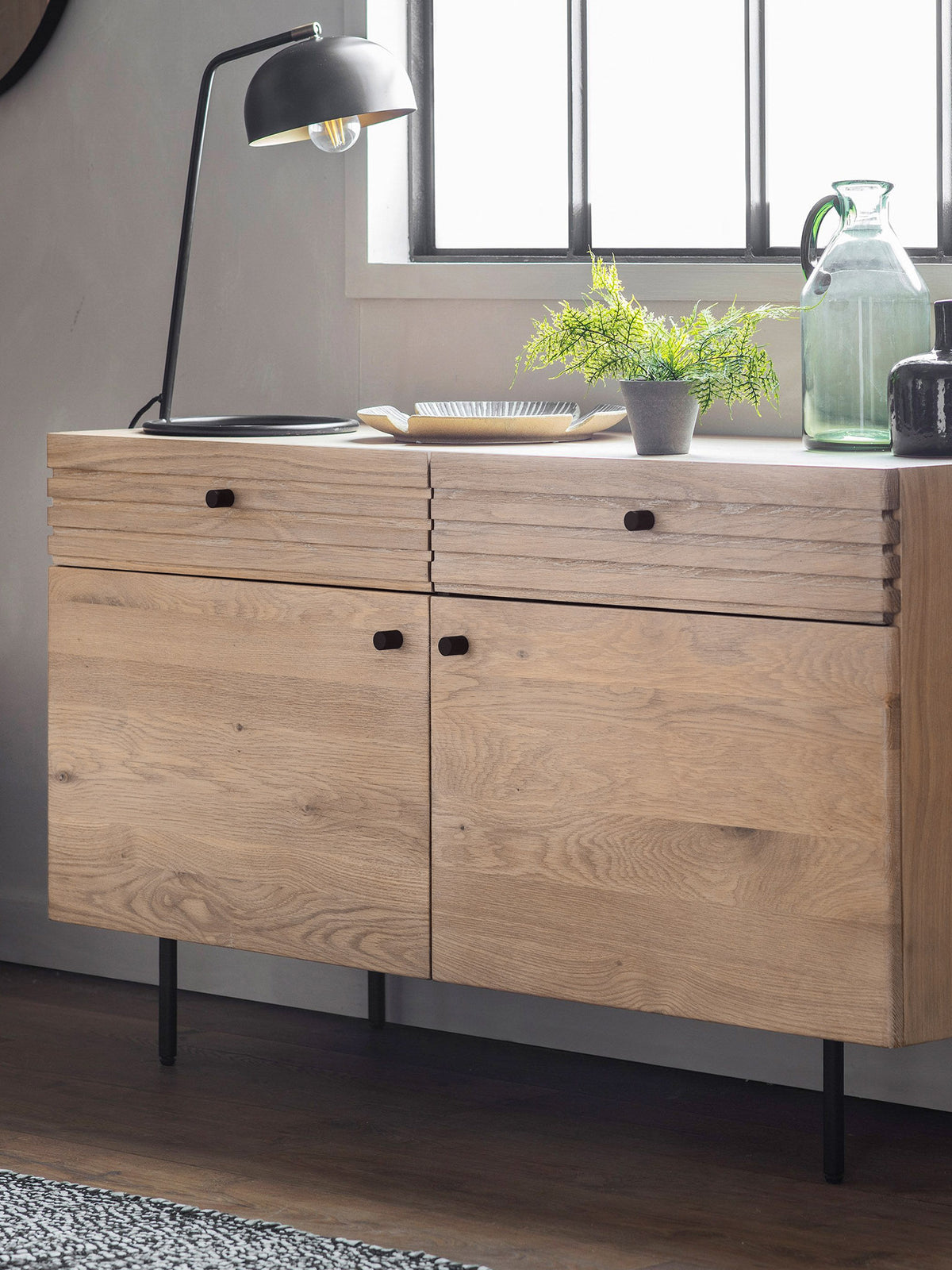 Okinawa 2 Drawer 2 Door Sideboard | Hudson Home