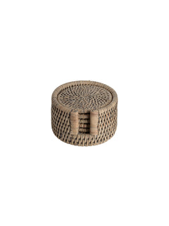 Rattan Coaster Set