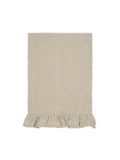 Ruffle Linen Tea Towel Natural