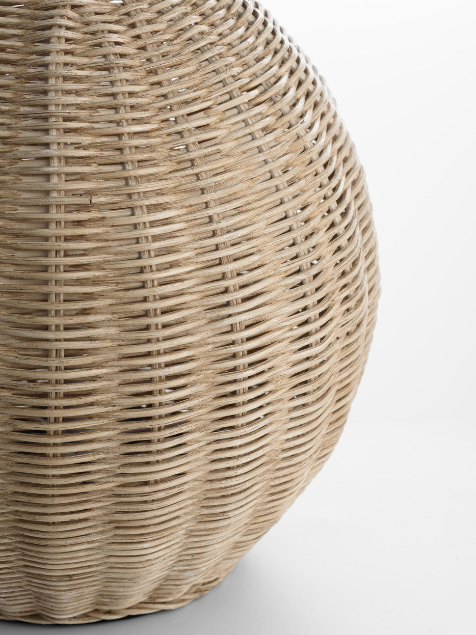 rattan lamp with white shade Hudson Home