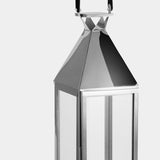Stainless Steel Lantern - Shiny Nickel