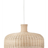 rattan dome pendant light
