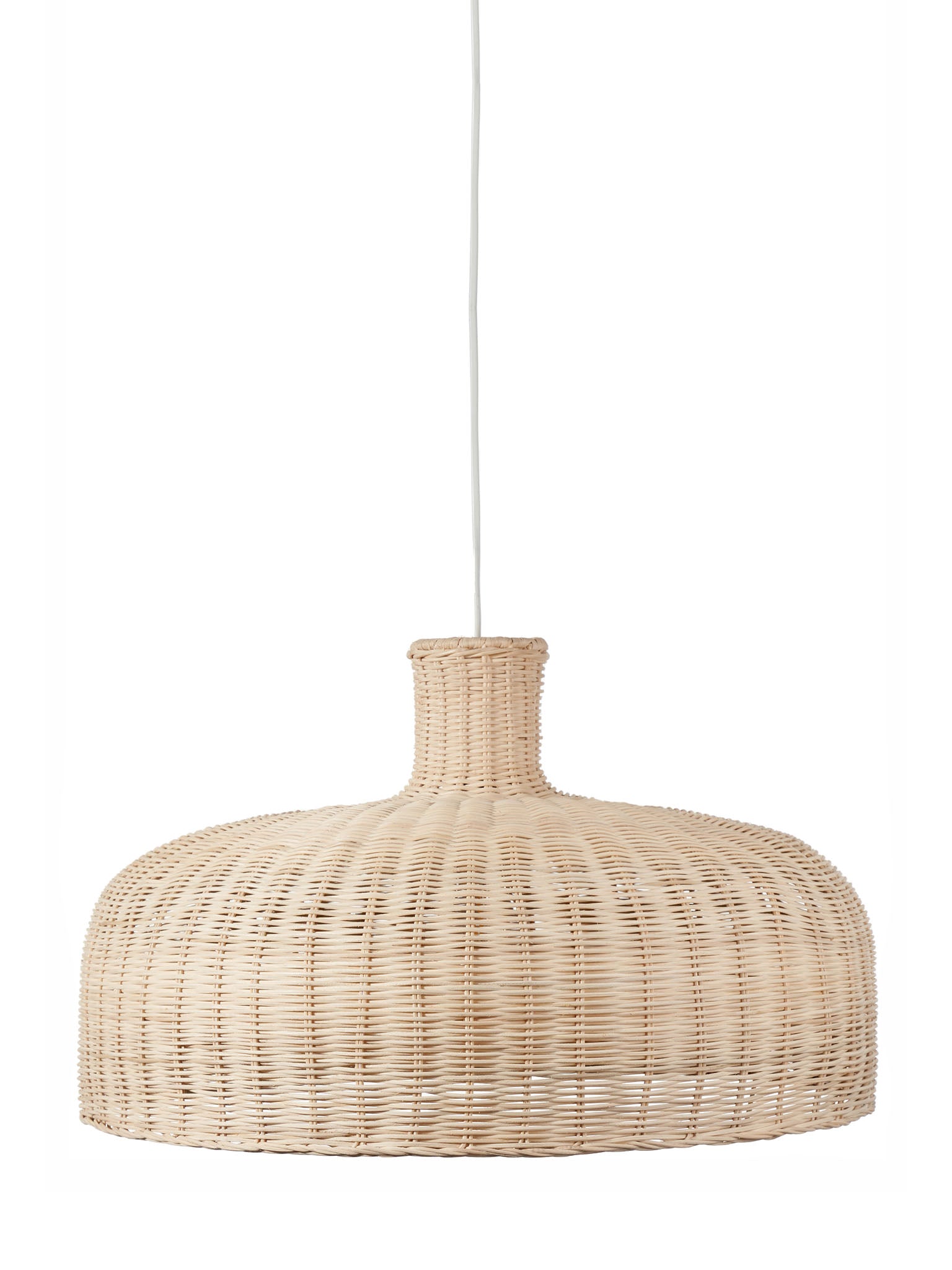 rattan dome pendant light