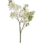 faux white lilac stem