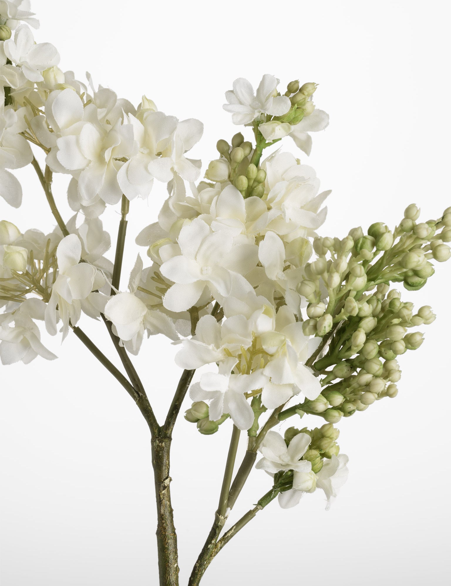 faux white lilac stem