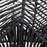 Subro Black Woven Paper Pendant