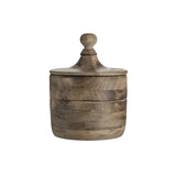 Amala Wooden Jar with Lid